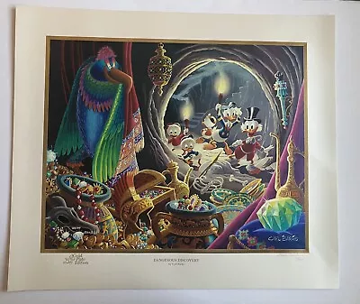 Carl Barks Dangerous Discovery Gold Plate Limited Edition Lithograph #97/100 • $2000