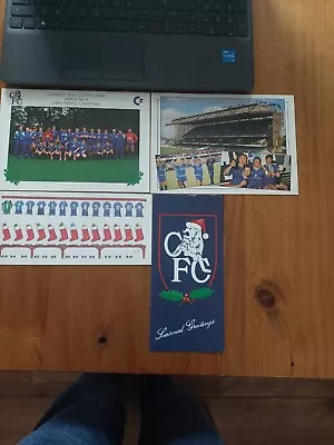 Chelsea Football Club Christmas Cards 1980s Rare.. • £5