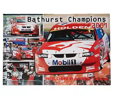 Holden Racing Team Bathurst Champions 2001 Poster Skaife VX Commodore HSV005 • $20