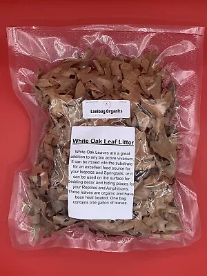White Oak Leaf Litter (1 Gallon) • $18