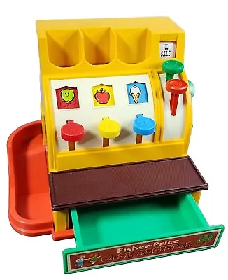 Vintage Fisher Price Cash Register Toy Hasbro 1974  • $24