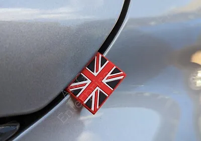 Union Jack Rubber Flag Tab Door Bonnet Badge For Land Rover Range Rover Defender • £9.99