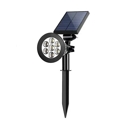 7 LED Solar Spot Lights Color Changing Waterproof Garden Light Outdoor Yard Lamp • £9.69