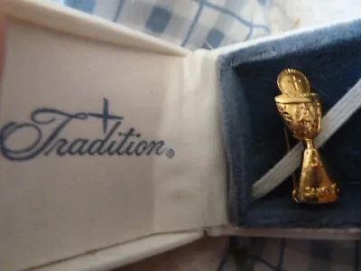 First Communion Pin Gold Tone Catholic Vintage Chalice With Original Box Rare! • $9.97
