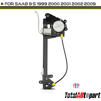 Window Regulator & Motor Assembly For Saab 9-5 1999 2000 01-09 Rear Left Side • $55.99