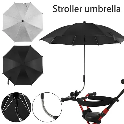 $30.39 • Buy Baby Stroller Umbrella 360° UV Protection Pram Umbrella With Adjustable Clamp