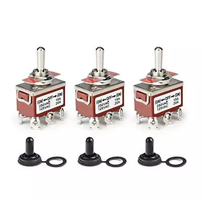 3 Position Momentary Rocker Heavy Duty Toggle 15A 250V 20A 125V DPDT 6Pin ON/... • $18.22