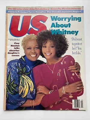 US Magazine Oct 51987 Whitney & Cissy Houston Victoria Principal Diane Lane • $10.86