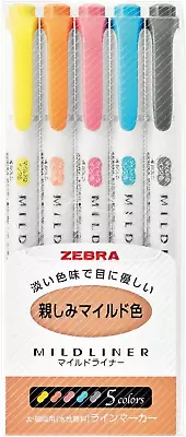 Highlighter Mildliner 5 Friendly Color Set (WKT7-N-5C) • $18.61