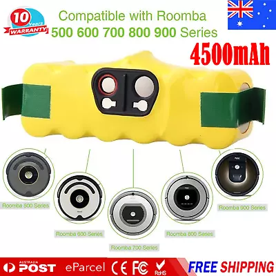 Battery For IRobot Roomba 500 510 537 550 580 630 650 780 880 800 4500mAh Ni-MH • $25.98