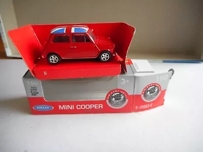 Welly 58242E-W Mini Cooper Union Jack On Roof 1:60 + Box • £8