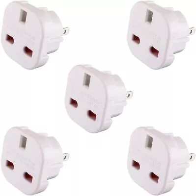 5 X UK To US Travel Adaptor Suitable For USA Canada Mexico Thailand • £9.59