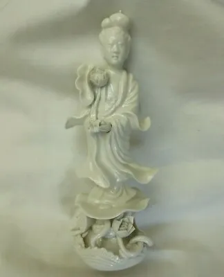 $98 • Buy Guanyin Kwan-Yin Quanyin Blanc De Chine Porcelain Figure 8  Tall Detailed GC
