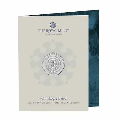 £8.99 • Buy 50p COIN 2021 JOHN LOGIE BAIRD ROYAL MINT BRILLIANT UNCIRCULATED PACK IN STOCK