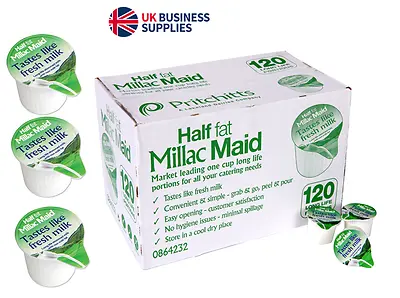 Millac Maid Semi Skimmed Milk Jiggers 120's • £11.49