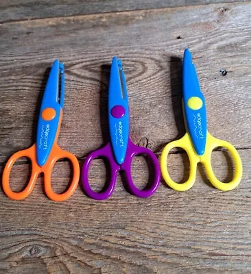 Edgecraft Edging Scissors Corner Paper Edger Scrap Book Crafts Set Of 3 • $9.99