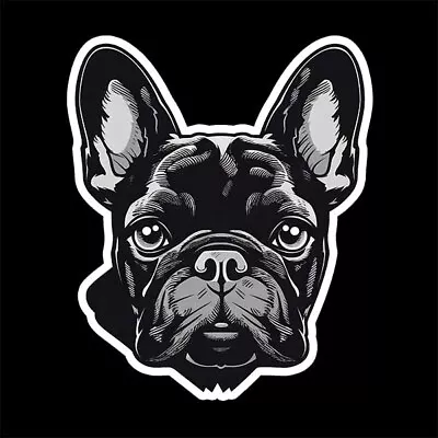 French Bulldog Frenchie Dog Decal Sticker Design Laminated +6y + Us + Vinyl Ai • $1.99