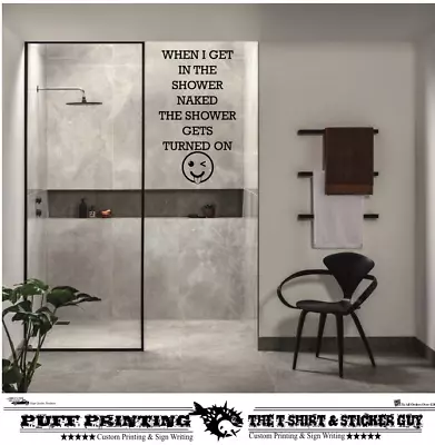 £3.99 • Buy Get Naked Bath Bathroom Shower Bedroom Wall Art Vinyl Decals GIFT Stickers