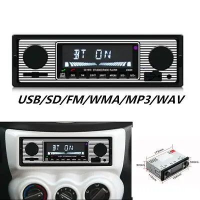 Bluetooth Car Radio MP3 Player Stereo USB AUX Classic Car Stereo Audio Vintage • $35