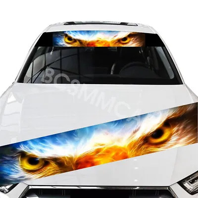 Car Sticker Animal Eye Graphic Decoration DIY Decals Front Windshield Sunshade • $12.82