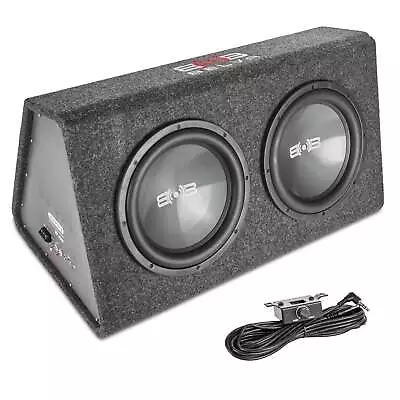 BSAP212 | 840W Peak Dual 12  Loaded Amplified Ported Subwoofer Enclosure With Re • $209.99