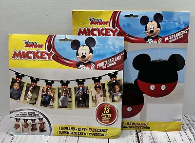 Disney Junior Mickey Mouse Party Decorations Paper Lanterns Photo Garland • $24.49