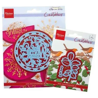 Marianne Design Product Assorti Cutting Dies - Warm Winter Wishes PA4167 • £5.99