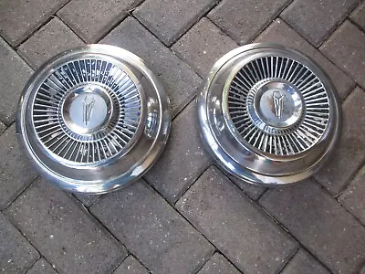 1967-1968 Plymouth/Mopar  Dog Dish Hubcaps Set Of 2 OEM • $50