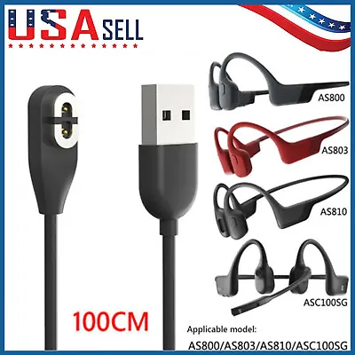 USB Magnetic Headset Charger Charging Base Cable Cord For Aftershokz Shokz AS800 • $7.59