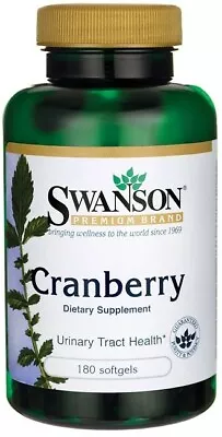 Swanson  Cranberry - 180 Softgels  Free P&P • £15.36