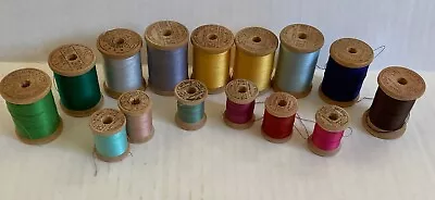 Belding Corticelli Vintage Wood Thread Spool Lot • $14