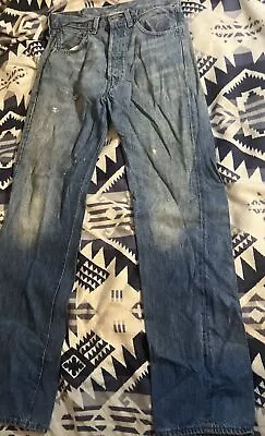 LVC Levis 501 XX Big E Selvedge Denim Jeans Size 29 Distressed Vintage Style • $120