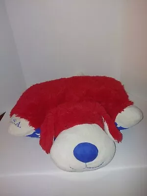 My Pillow Pets 18 Inch Plush Stuffed Dog Red Blue And White Stars 2010 • $14.30