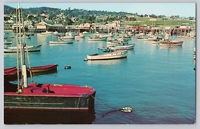 Fisherman's Warf Monterey California Charter Boats Mike Roberts Postcard C7514 • $7.99