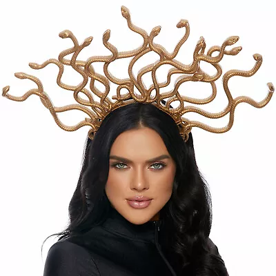 Medusa Gold Snake Headband Serpent Headpiece Plastic Costume 997916 • $23.79