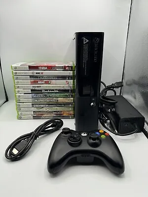 Microsoft Xbox 360 E 500GB Game Console Black Kinect Bundle Lot • $124.99