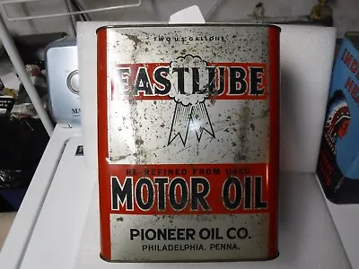 Original EASTLUBE Motor Oil 2 Gallon Can Good Condition Empty • $75