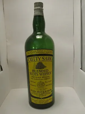 Vintage Cutty Sark Blended Scotch Whiskey Glass Display Bottle Made In Uk 19  • $49.99