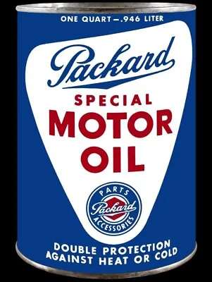 Packard Special Motor Oil DIECUT NEW 28  Tall Sign USA STEEL XL Size • $129.88