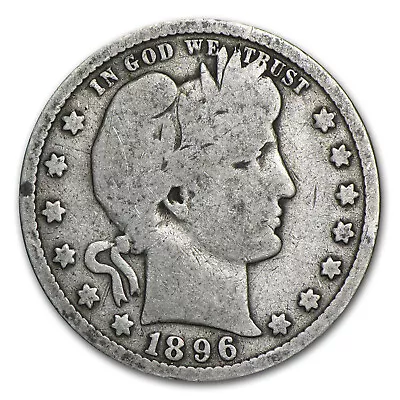 1896-S Barber Quarter Good • $726.20