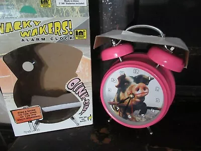 Wacky Wakers Pig Oink Oink Alarm Clock WORKS! IN BOX • $24