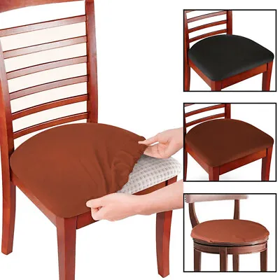 Removable Stretch Dining Chair Seat Covers Cushion Slipcovers Protector Decor • $3.95