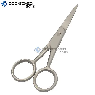 Stainless Steel Facial Hair Scissors For Men Beard Mustache Nose Hair Trimming • $7.05