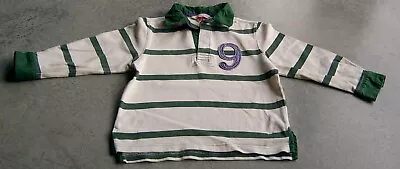 John Lewis (uk) Boys Striped Cotton Rugby Top Sz 4 - 5 • $12