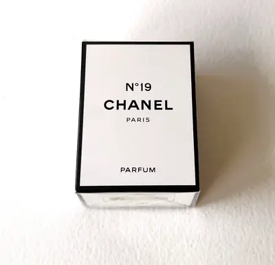 £152.39 • Buy CHANEL No 19 Parfum Pure Perfume (7 Ml) New Sealed 1990s