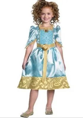 Merida Pixar Brave Half Sleeve Dress Kid/Girl Halloween Costume NEW Small 4-6 • $22.99