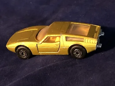 Matchbox Lesney Superfast 1972 Maserati Bora Gold Body Silver Base RARE Color • $59