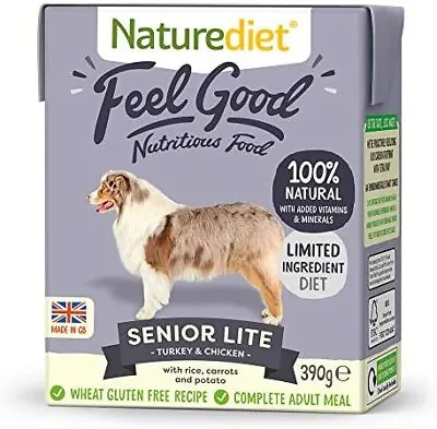 Naturediet Feel Good Senior - Lite Complete Wet Food 390g X 18 • £25.48
