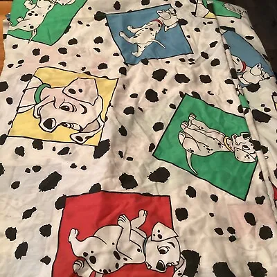 Vintage Disney 101 Dalmatians Twin Flat Sheet And Fitted Sheet 2 Piece Set • $14.99