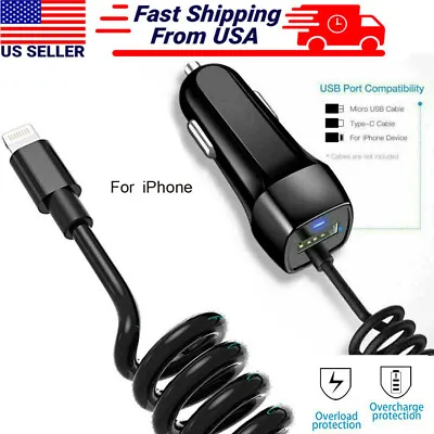 OEM Fast Car Charger For Apple IPhone 566S77+8+XXS111213 Pro Max Mini • $5.99